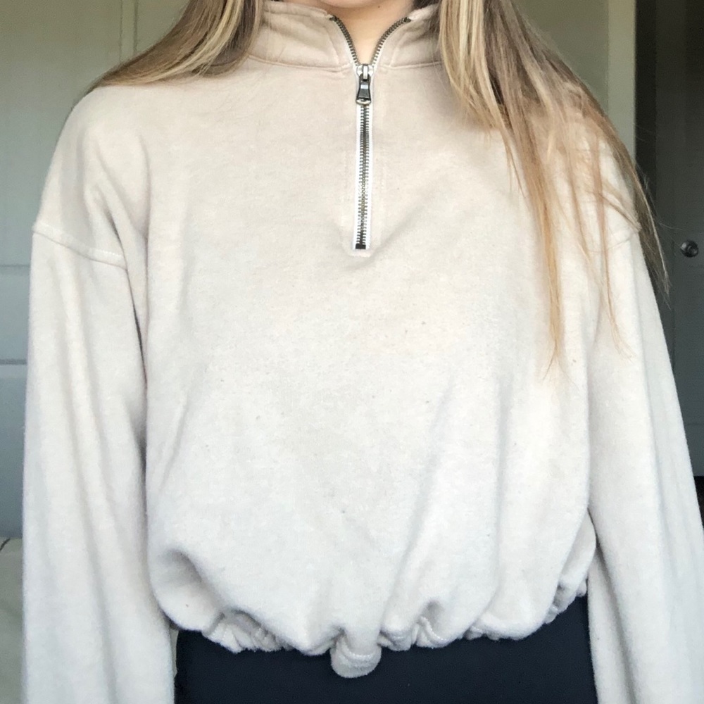 ae cropped zip up